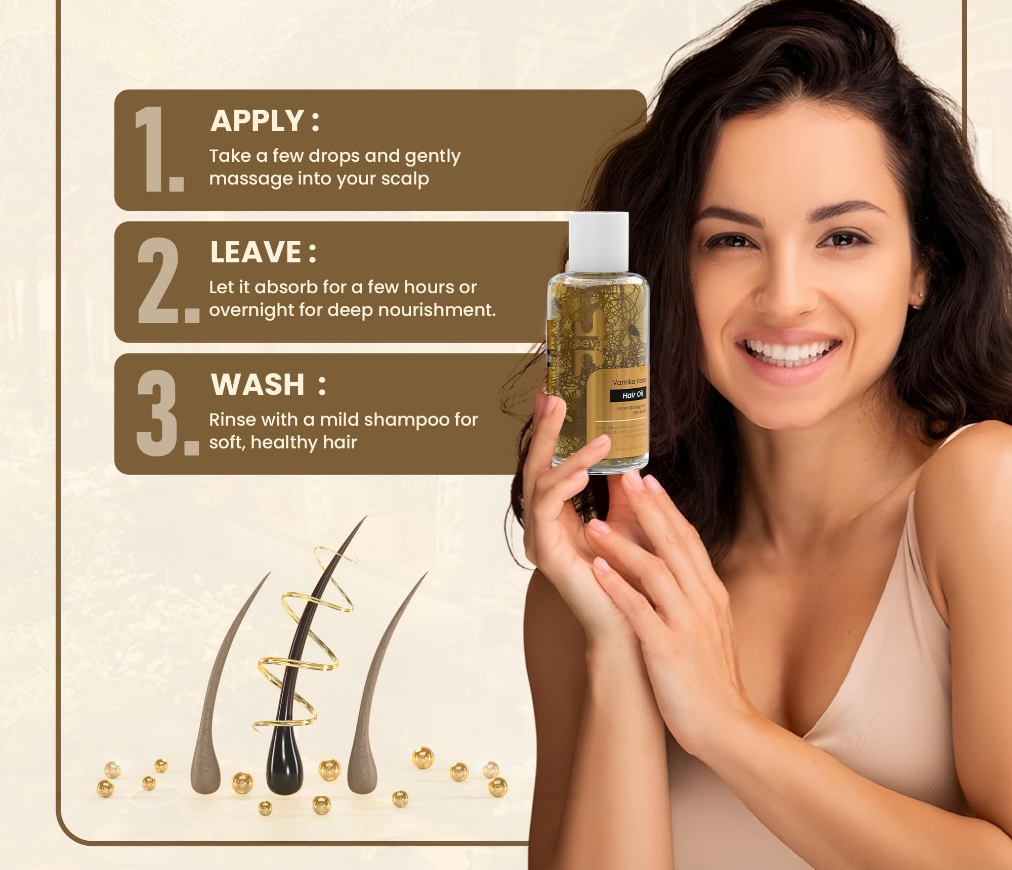 Cosmetic bottle with flowers